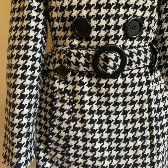 ESPRIT Double Breasted Houndstooth Peacoat - Picture 4 of 12